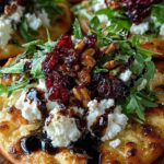 cranberry balsamic flatbread goat cheese