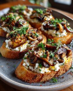 Exotic Mushroom & Ricotta Toast: An Elevated Gourmet Breakfast Recipe