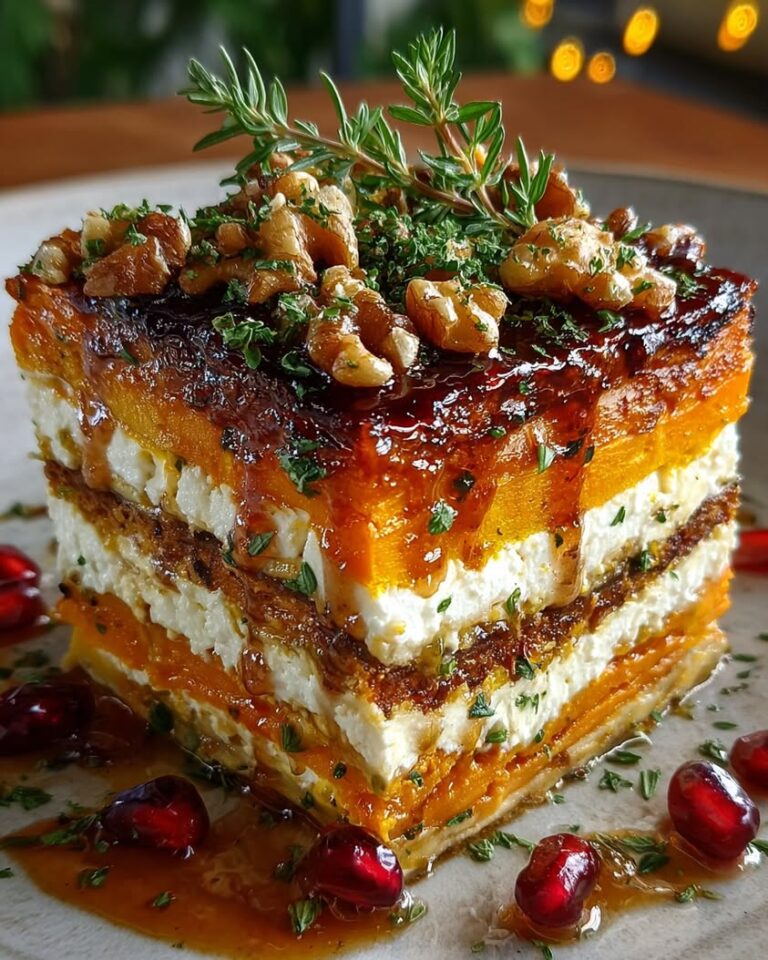 layered sweet potato pumpkin lasagna
