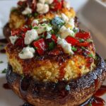 stuffed portobello mushrooms quinoa feta