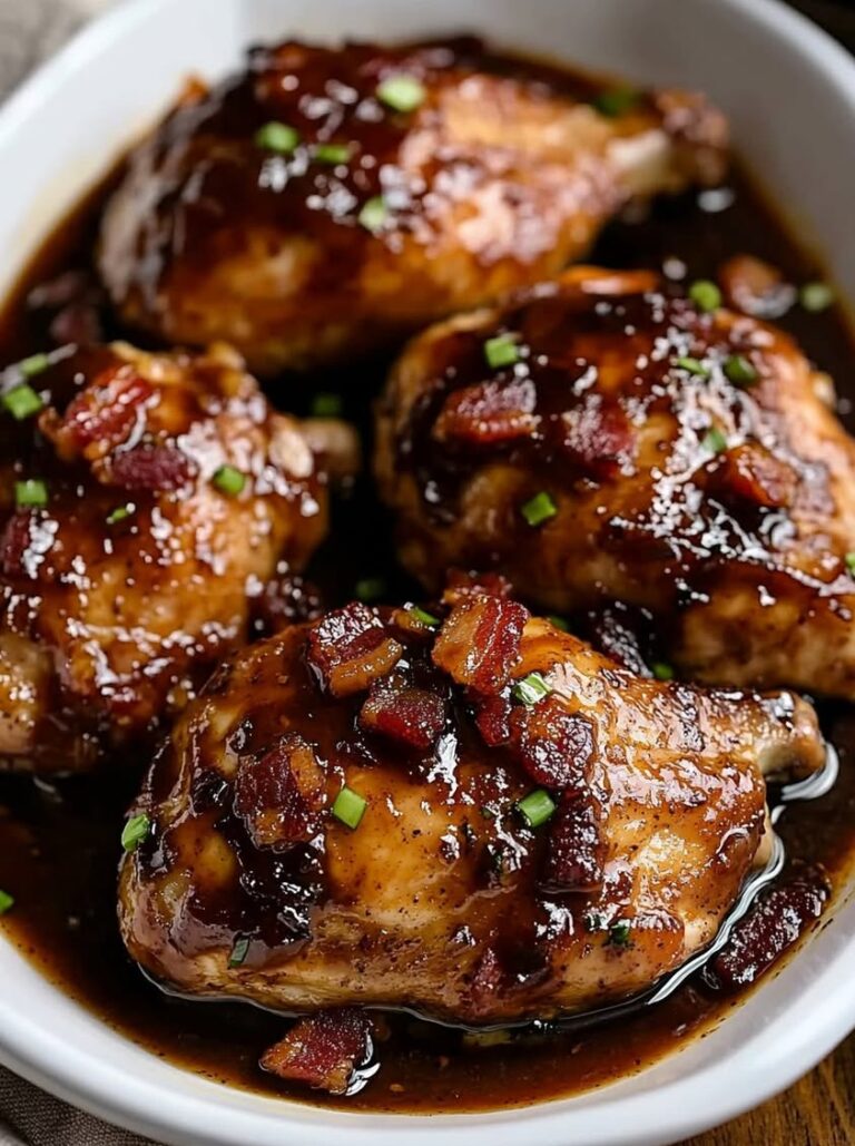 slow cooker chicken bacon glaze