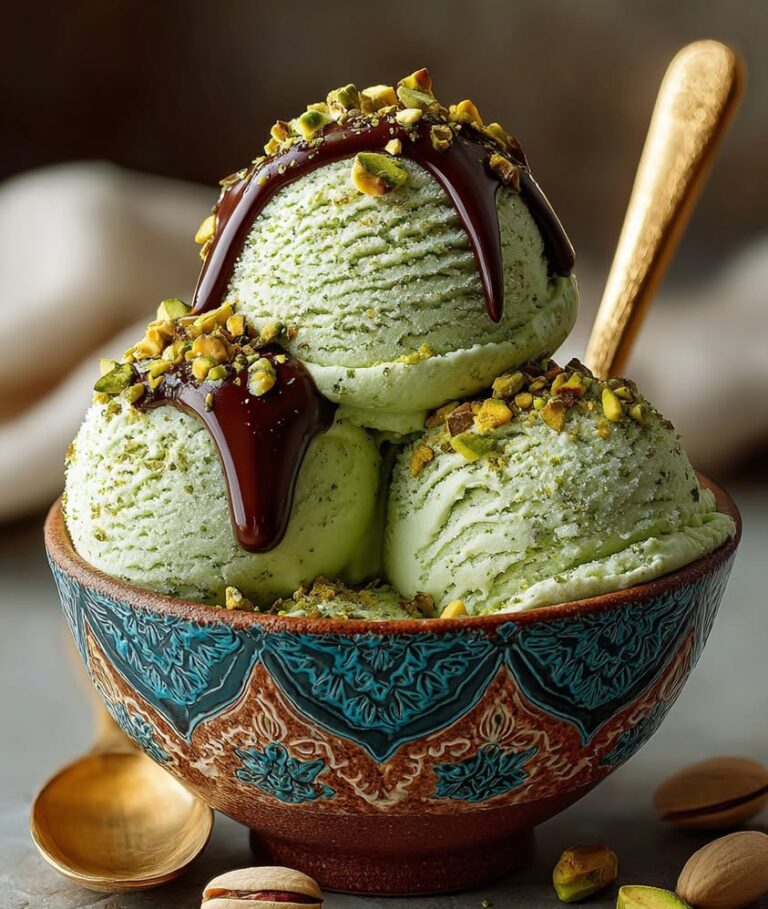 honey pistachio protein gelato cubes